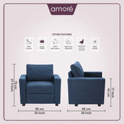 one seater sofa features