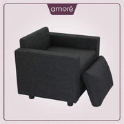 black one seater sofa 