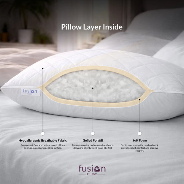 Buy Pillow Online | Amore Fusion Pillow | Amore Mattress
