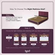 mattress size chart india